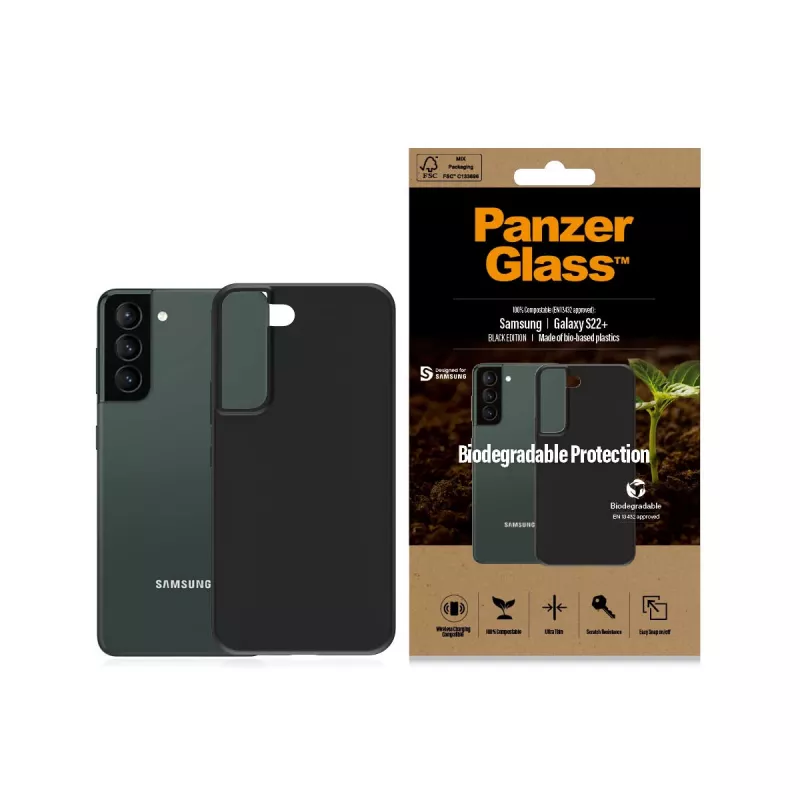 Cover PanzerGlass Samsung Galaxy S22 Plus Juoda Biodegradable