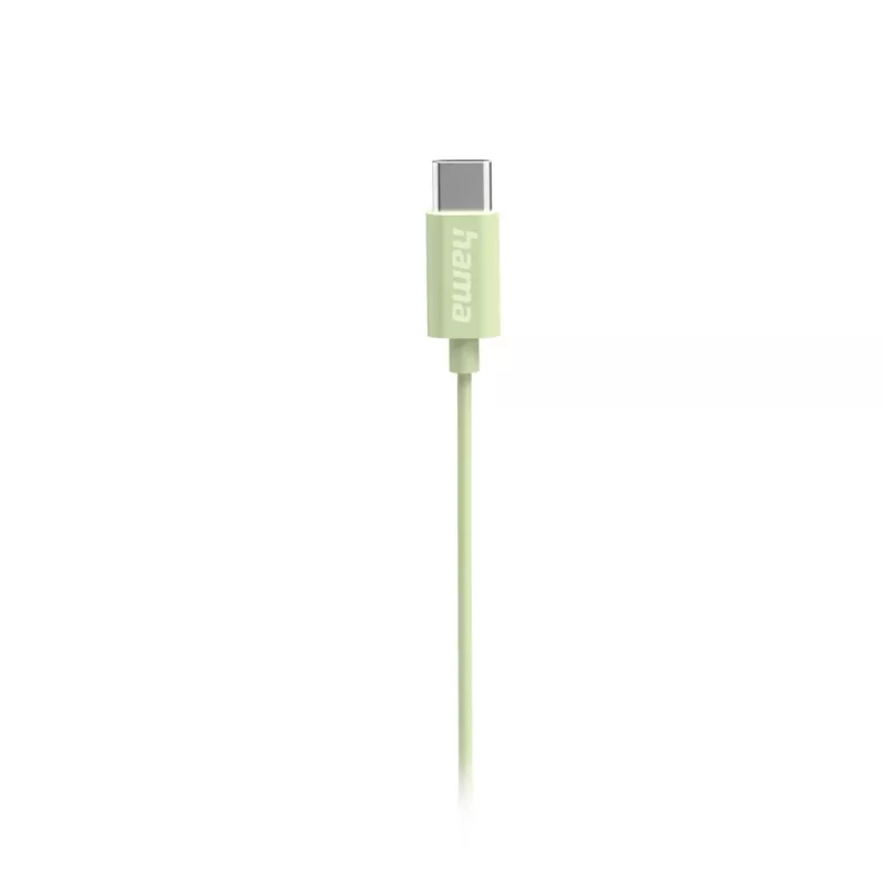 Hama Curly Laidinės ausinės Į ausis Skambučiai / Muzika USB Type-C Šviesiai žalia