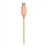 Hama Curly ausinės su mikrofonu laidinės į ausis Skambučiai / Muzika USB Type-C Oranžinė