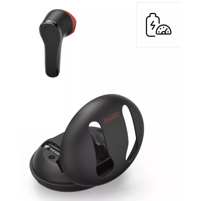 Hama Spirit Unchained ausinės True Wireless Stereo (TWS) Į ausis įdedamos Skambučiai / muzika Bluetooth Juoda