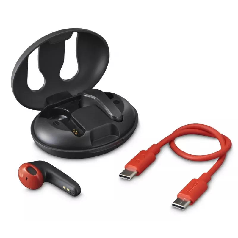 Hama Spirit Unchained ausinės True Wireless Stereo (TWS) Į ausis įdedamos Skambučiai / muzika Bluetooth Juoda