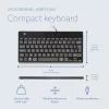R-Go Tools Ergonominė klaviatūra R-Go Compact Break, kompaktiška klaviatūra su pertraukų programine įranga, AZERTY (BE), laidinė, juoda