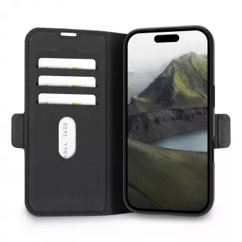 dbramante1928 Flip dėklas iPhone 17 (6.7 colio) Oslo Pro MS — 17 cm ekranas, juodas, 3 kortelių kišenės