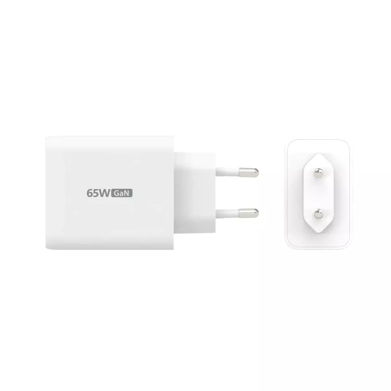 j5create JUP3365E-EN 65W GaN USB-C® 3 prievadų įkroviklis, vidaus, kintamoji srovė, baltas