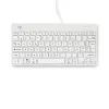 R-Go Tools ergonominė klaviatūra R-Go Compact Break, kompaktiška klaviatūra su pertraukų programine įranga, AZERTY (FR), laidinė, balta