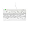 R-Go Tools ergonominė klaviatūra R-Go Compact Break, kompaktiška klaviatūra su pertraukų programine įranga, AZERTY (FR), laidinė, balta