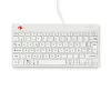 R-Go Tools ergonominė klaviatūra R-Go Compact Break, kompaktiška klaviatūra su pertraukų programine įranga, AZERTY (FR), laidinė, balta