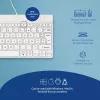 R-Go Tools ergonominė klaviatūra R-Go Compact Break, kompaktiška klaviatūra su pertraukų programine įranga, AZERTY (FR), laidinė, balta