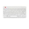 R-Go Tools Ergonominė klaviatūra R-Go Compact Break, kompaktiška klaviatūra su pertraukų programine įranga, AZERTY (FR), Bluetooth, balta