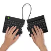 R-Go Tools Ergonominė klaviatūra R-Go Split Break su pertraukų programine įranga, ergonominė atskirta klaviatūra, AZERTY (FR), Bluetooth, juoda