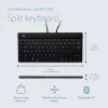 R-Go Tools Ergonominė klaviatūra R-Go Split Break su pertraukų programine įranga, ergonominė atskirta klaviatūra, AZERTY (FR), Bluetooth, juoda