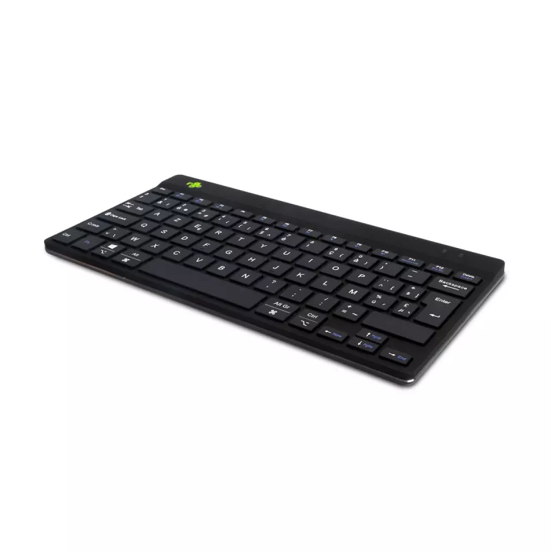 R-Go Tools ergonominė klaviatūra R-Go Compact Break, kompaktiška klaviatūra su pertraukų programine įranga, AZERTY (BE), Bluetooth, juoda