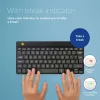 R-Go Tools ergonominė klaviatūra R-Go Compact Break, kompaktiška klaviatūra su pertraukų programine įranga, AZERTY (BE), Bluetooth, juoda