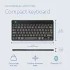 R-Go Tools ergonominė klaviatūra R-Go Compact Break, kompaktiška klaviatūra su pertraukų programine įranga, AZERTY (BE), Bluetooth, juoda
