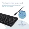 R-Go Tools ergonominė klaviatūra R-Go Compact Break, kompaktiška klaviatūra su pertraukų programine įranga, AZERTY (BE), Bluetooth, juoda