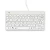 R-Go Tools Ergonominė klaviatūra R-Go Compact Break, kompaktinė klaviatūra su pertraukų programine įranga, AZERTY (BE), laidinė, balta
