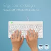 R-Go Tools Ergonominė klaviatūra R-Go Compact Break, kompaktinė klaviatūra su pertraukų programine įranga, AZERTY (BE), laidinė, balta