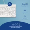 R-Go Tools Ergonominė klaviatūra R-Go Compact Break, kompaktinė klaviatūra su pertraukų programine įranga, AZERTY (BE), laidinė, balta