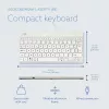 R-Go Tools Ergonominė klaviatūra R-Go Compact Break, kompaktinė klaviatūra su pertraukų programine įranga, AZERTY (BE), laidinė, balta
