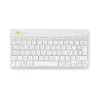 R-Go Tools ergonominė klaviatūra R-Go Compact Break, kompaktiška klaviatūra su pertraukų programine įranga, AZERTY (BE), Bluetooth, balta