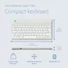 R-Go Tools ergonominė klaviatūra R-Go Compact Break, kompaktiška klaviatūra su pertraukų programine įranga, AZERTY (BE), Bluetooth, balta