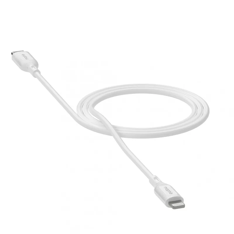 mophie essentials Lightning į USB-C | įkrovimo laidas (1 m) Balta