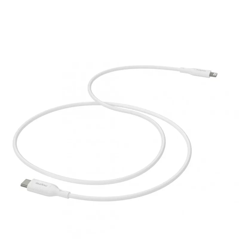 mophie essentials Lightning į USB-C | įkrovimo laidas (1 m) Balta