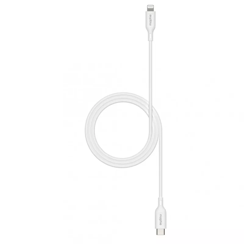 mophie essentials Lightning į USB-C | įkrovimo laidas (1 m) Balta