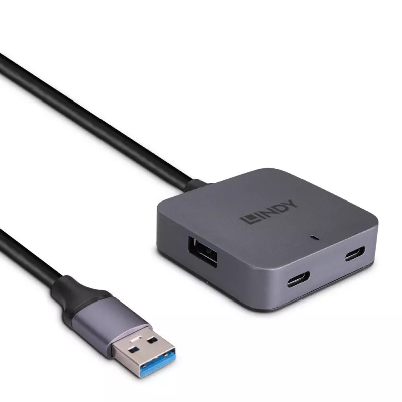 Lindy 5m USB 3.0 šakotuvas, 4 prievadai