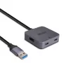 Lindy 5m USB 3.0 šakotuvas, 4 prievadai