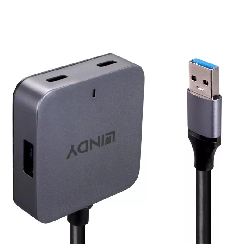 Lindy 5m USB 3.0 šakotuvas, 4 prievadai