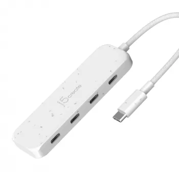 j5create ekologiškas USB-C į 4 prievadų Type-C Gen 2 šakotuvas