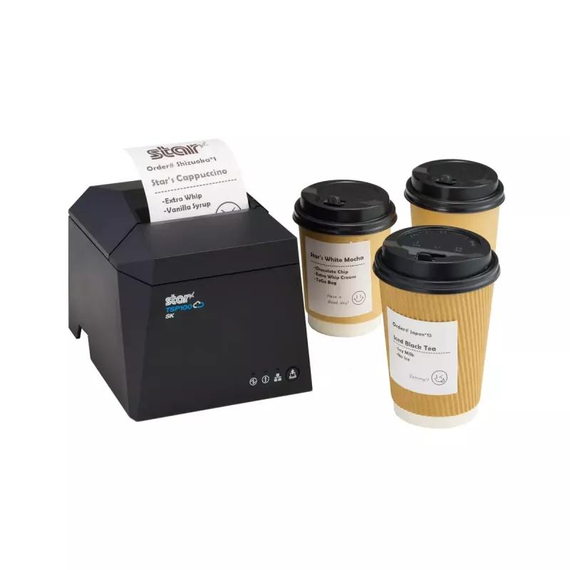 Etikečių spausdintuvas Star Micronics 39473390 didelės spartos kompaktiško dizaino