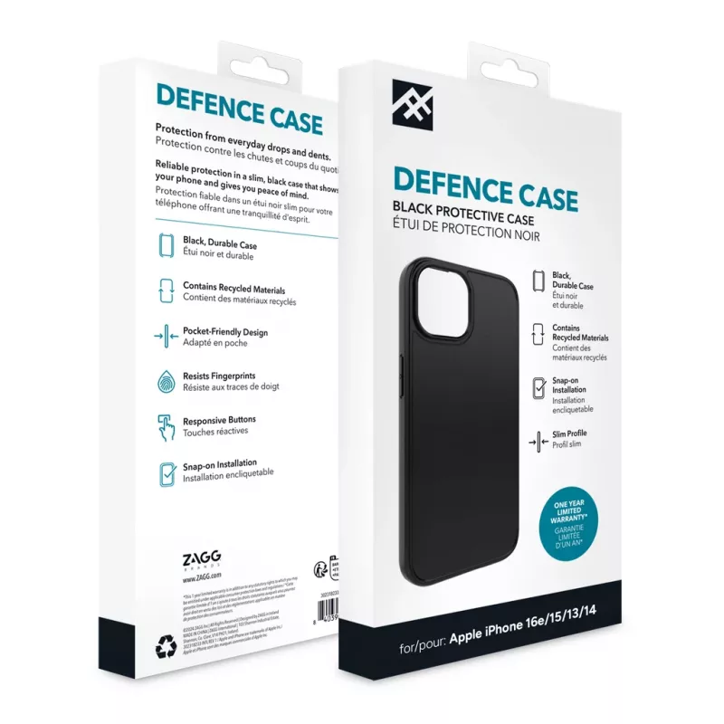 IFROGZ Defence Case iPhone 17e/16e/15/14/13 Juoda