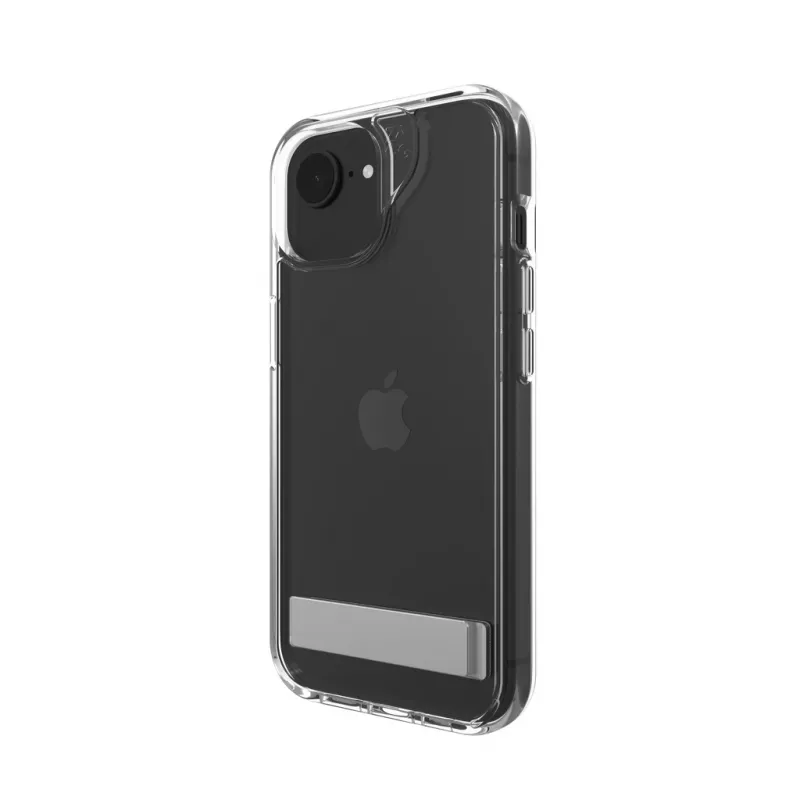 ZAGG Crystal Palace Kickstand dėklas iPhone 16/15/14/13 skaidrus, Dangtelis, Apple, iPhone 17e/16e/15/14/13, 15,5 cm (6,1 inch), Skaidrus
