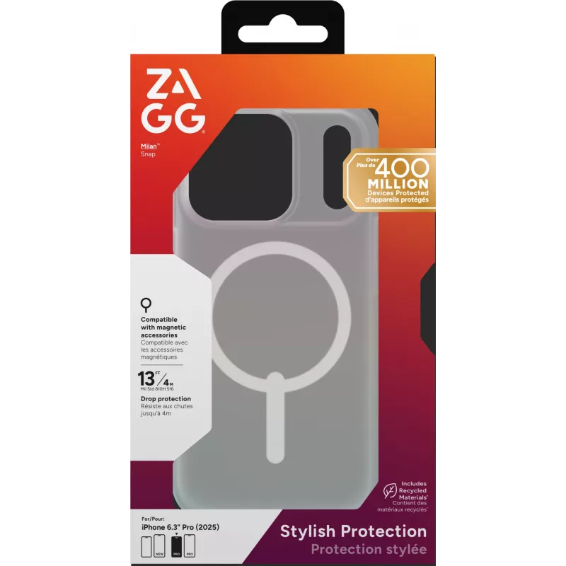 ZAGG Milan Snap dėklas Apple iPhone 17 Pro vaivorykštinis, Dangtelis, Apple, iPhone 17 Pro, 16 cm (6,3 colio), Įvairiaspalvis