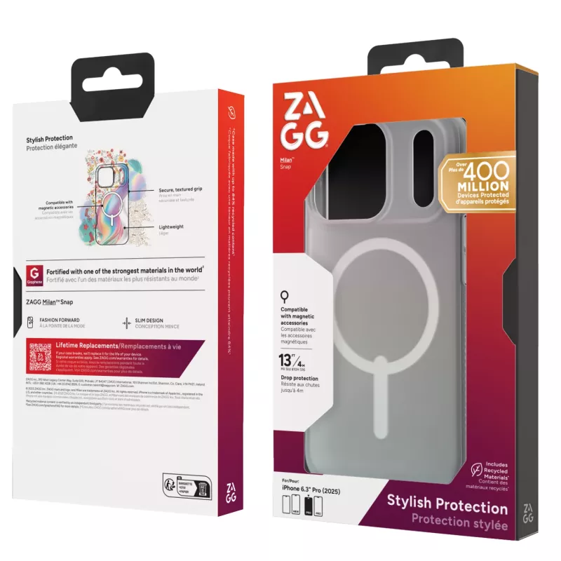 ZAGG Milan Snap dėklas Apple iPhone 17 Pro vaivorykštinis, Dangtelis, Apple, iPhone 17 Pro, 16 cm (6,3 colio), Įvairiaspalvis