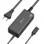 USB-C PD maitinimo adapteris j5create JUP1265 — 65W, vidaus, juodas, plastikinis, 118×32×50 mm (ES)