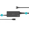 USB-C PD maitinimo adapteris j5create JUP1265 — 65W, vidaus, juodas, plastikinis, 118×32×50 mm (ES)