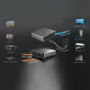 j5create JDSH812 8K HDMI™ 2.1 2 krypčių skirstytuvas, HDMI, 2x HDMI, 7680 x 4320 pikselių, Pilka, Aliuminis, 8K Ultra HD