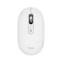 Belaidis biuro pelė TRUST Seron plonas Multi – abiem rankoms tinkama, RF + Bluetooth, optinė 3200 DPI, 7 mygtukai, balta