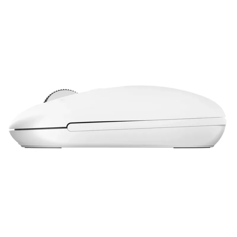 Belaidis biuro pelė TRUST Seron plonas Multi – abiem rankoms tinkama, RF + Bluetooth, optinė 3200 DPI, 7 mygtukai, balta
