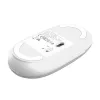 Belaidis biuro pelė TRUST Seron plonas Multi – abiem rankoms tinkama, RF + Bluetooth, optinė 3200 DPI, 7 mygtukai, balta