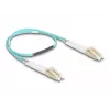 Optinio pluošto kabelis DeLOCK 88078 LC Duplex į LC Duplex OM3 0,5 m
