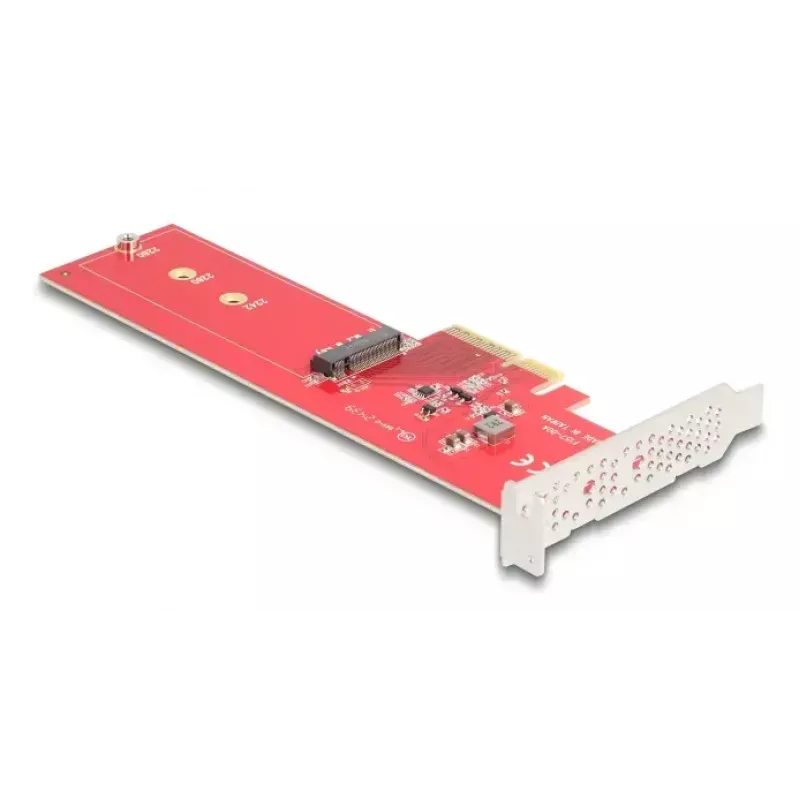 DeLOCK vidinis M.2 adapteris 90889 PCIe 5.0 raudono nerūdijančio plieno