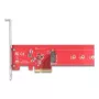DeLOCK vidinis M.2 adapteris 90889 PCIe 5.0 raudono nerūdijančio plieno