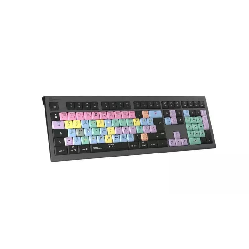 Klaviatūra LogicKeyboard LKB-FCPX10-A2M-FR laidinė USB AZERTY prancūzų viso dydžio 105 klavišai juoda