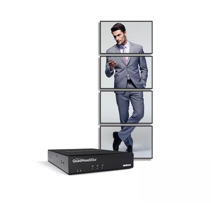 Matrox QuadHead2Go Q155 kelių monitorių valdiklio prietaisas / Q2G-H4K2