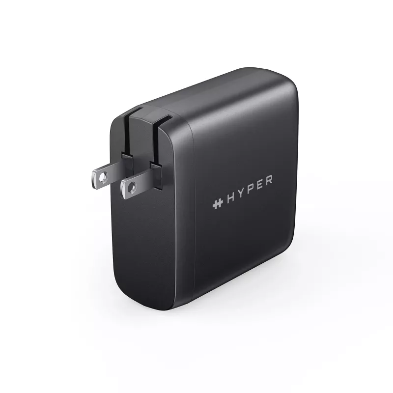 TARGUS 100W GaN kintamosios srovės įkroviklis nešiojamiesiems kompiuteriams, išmaniesiems telefonams, planšetiniams kompiuteriams — 1× USB-C, 2 m laidas, juodas