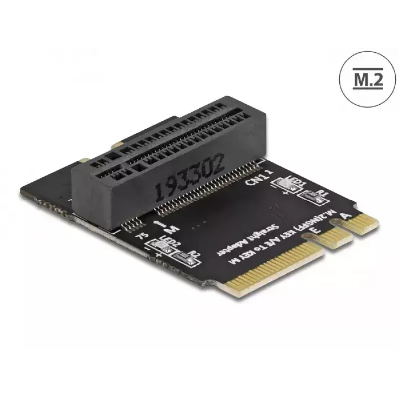 Adapter M.2 key A+E male to key M slot kampuotas with holder DeLOCK 64137